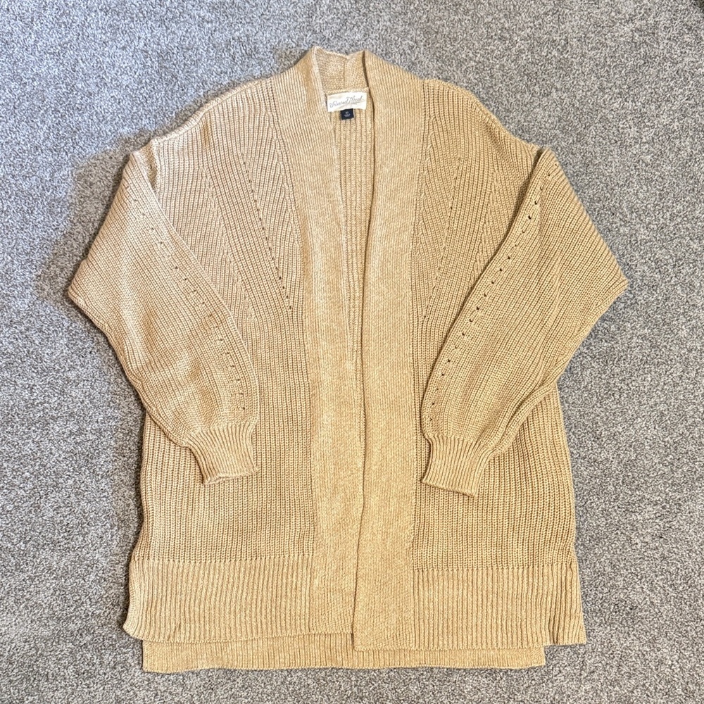 Women's Tan Sweater Cardigan